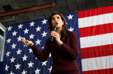 Bà Nikki Haley thất bại trước ông Trump ở 3 bang Michigan, Missouri, Idaho trong ngày 2-3 - Ảnh: REUTERS Bà Nikki Haley thất bại trước ông Trump ở 3 bang Michigan, Missouri, Idaho trong ngày 2-3 - Ảnh: REUTERS