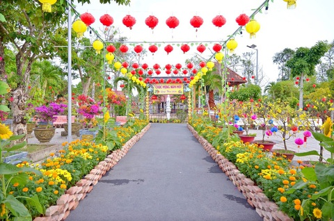 Đón xuân ở thiền viện Trúc Lâm Phương Nam- Ảnh 1. Mùa xuân 2024 ở thiền viện - Ảnh: Trúc Lâm Phương Nam