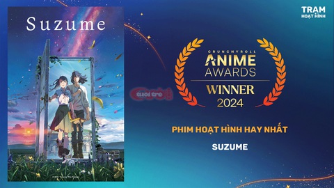 Giải thưởng Anime Crunchyroll 2024 đã có chủ- Ảnh 3. Suzume của Makoto Shinkai đã giành được giải Phim hoạt hình hay nhất.