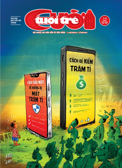 Tuổi Trẻ Cười số 1-4-2024: Khi quan mất trộm- Ảnh 1. Bìa 1 Tuổi Trẻ Cười số 1-4