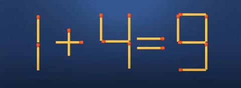 Thử tài IQ: Di chuyển một que diêm để 9-6=1 thành phép tính đúng- Ảnh 3. Thử tài IQ: Di chuyển một que diêm để 9-6=1 thành phép tính đúng- Ảnh 3.