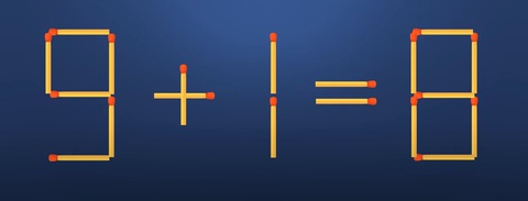 Thử tài IQ: Di chuyển một que diêm để 9-6=1 thành phép tính đúng- Ảnh 5. Thử tài IQ: Di chuyển một que diêm để 9-6=1 thành phép tính đúng- Ảnh 5.