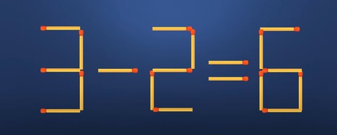 Thử tài IQ: Di chuyển một que diêm để 6+8=3 thành phép tính đúng- Ảnh 3. Thử tài IQ: Di chuyển một que diêm để 6+8=3 thành phép tính đúng- Ảnh 3.