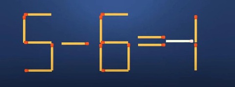 Thử tài IQ: Di chuyển một que diêm để 9-6=1 thành phép tính đúng- Ảnh 2.