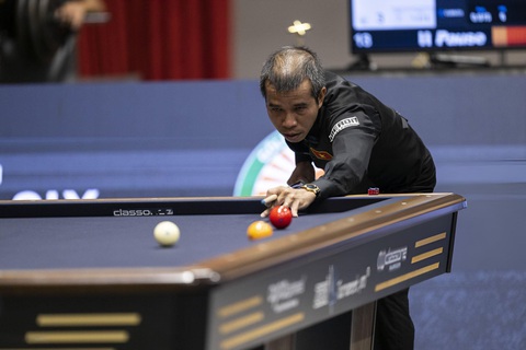 Trần Quyết Chiến xuất sắc vô địch World Cup billiards carom 3 băng- Ảnh 1. Trần Quyết Chiến có lần thứ 3 vô địch World Cup - Ảnh: GETTY