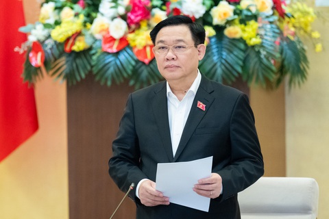Chủ tịch Quốc hội nói về 3 nội dung đặc biệt quan trọng phát triển Hà Nội- Ảnh 1. Chủ tịch Quốc hội Vương Đình Huệ - Ảnh: PHẠM THẮNG