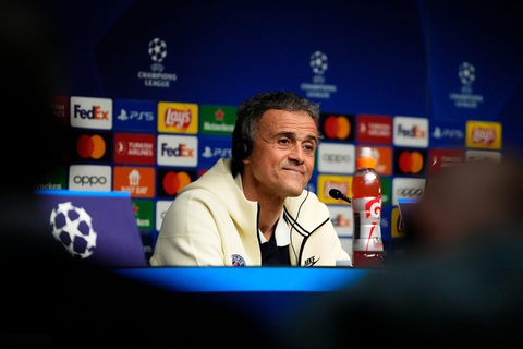 Tin tức thể thao sáng 5-3: Arsenal thắng 6-0; Mbappe có bị đối xử như ở Ligue 1 không?- Ảnh 3. HLV Luis Enrique tại buổi họp báo trước trận lượt về với Real Sociedad - Ảnh: GETTY