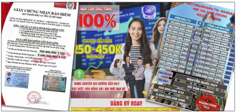 Nhiều hội nhóm lừa đảo lôi kéo nhà đầu tư với những quảng cáo hấp dẫn, như cam kết lợi nhuận khủng, thậm chí lên tới hàng chục lần vốn đầu tư ban đầu - Ảnh: B.K. Nhiều hội nhóm lừa đảo lôi kéo nhà đầu tư với những quảng cáo hấp dẫn, như cam kết lợi nhuận khủng, thậm chí lên tới hàng chục lần vốn đầu tư ban đầu - Ảnh: B.K.