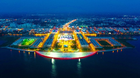 Công ty cổ phần Phú Cường Kiên Giang chưa nộp hơn 46 tỉ đồng tiền sử dụng đất- Ảnh 1. Một góc đô thị Phú Cường (TP Rạch Giá, Kiên Giang) - Ảnh: H.T.