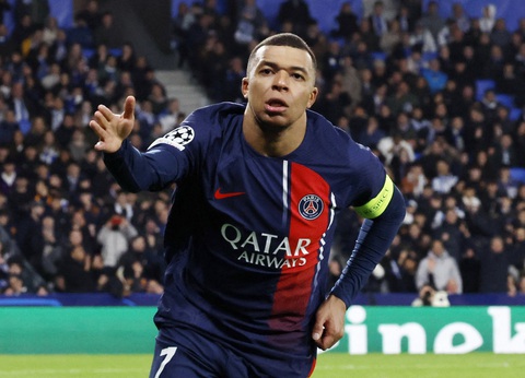 Mbappe khiến cổ động viên ngỡ ngàng- Ảnh 1. Mbappe thi đấu quá xuất sắc trong màu áo PSG - Ảnh: REUTERS