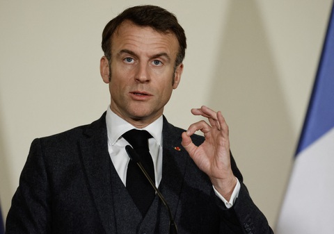 Tổng thống Pháp Emmanuel Macron phát biểu tại Cộng hòa Czech ngày 5-3 - Ảnh: AFP Tổng thống Pháp Emmanuel Macron phát biểu tại Cộng hòa Czech ngày 5-3 - Ảnh: AFP