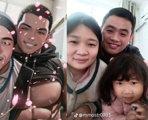 Ảnh vui 6-3: AI hô biến cả nhà thành bức tranh 'xôi thịt'- Ảnh 1. Rồi con gái đâu rồi anh trai ơi?