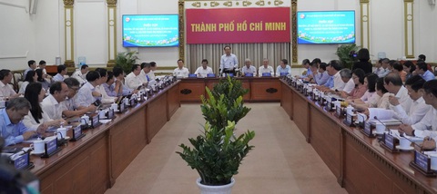 Bí thư Nguyễn Văn Nên: Làm đúng thôi chưa đủ mà phải đổi mới sáng tạo- Ảnh 1. Bí thư Thành ủy TP.HCM Nguyễn Văn Nên phát biểu chỉ đạo tại phiên họp - Ảnh: TRUNG TÂM BÁO CHÍ TP.HCM