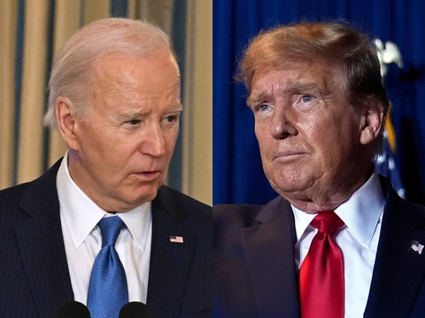 Tổng thống Joe Biden và cựu tổng thống Donald Trump đều đang là hai ứng viên sáng giá nhất trong cuộc đua Siêu thứ Ba - Ảnh: ABC NEWS Tổng thống Mỹ Joe Biden (trái) và cựu tổng thống Mỹ Donald Trump đều là hai ứng viên sáng giá nhất trong cuộc đua Siêu thứ ba - Ảnh: ABC NEWS