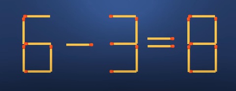 Thử tài IQ: Di chuyển một que diêm để 1-6=4 thành phép tính đúng- Ảnh 3.