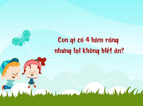 Câu đố hack não: Con gì có 4 hàm răng nhưng lại không biết ăn?- Ảnh 1. Câu đố hack não: Con gì có 4 hàm răng nhưng lại không biết ăn?- Ảnh 1.
