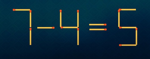 Thử tài IQ: Di chuyển một que diêm để 5-4=85 thành phép tính đúng- Ảnh 3. Thử tài IQ: Di chuyển một que diêm để 5-4=85 thành phép tính đúng- Ảnh 3.