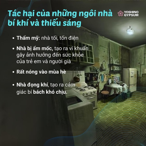 Không gian sống bị thiếu sáng và bí khí: Tác hại và giải pháp- Ảnh 1. Không gian sống bị thiếu sáng và bí khí: Tác hại và giải pháp- Ảnh 1.