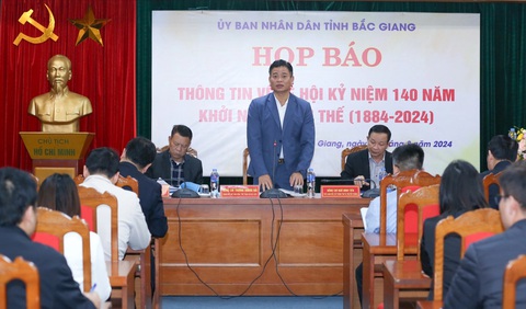 Ông Trương Quang Hải - giám đốc Sở Văn hóa Thể thao và Du lịch tỉnh Bắc Giang - thông tin thêm về Khởi nghĩa Yên Thế - Ảnh: HÀ QUÂN Ông Trương Quang Hải - giám đốc Sở Văn hóa, Thể thao và Du lịch tỉnh Bắc Giang - thông tin thêm về Khởi nghĩa Yên Thế - Ảnh: HÀ QUÂN
