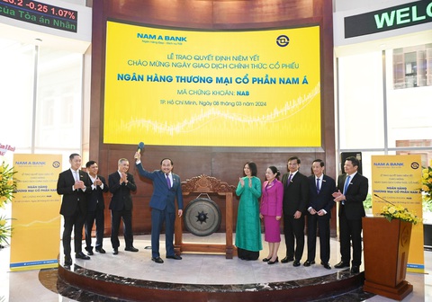 Nam A Bank là ngân hàng thứ 18 chào sàn HOSE- Ảnh 1. Nam A Bank là ngân hàng thứ 18 chào sàn HOSE - Ảnh 1.