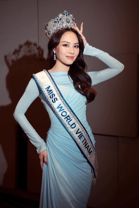 Tin tức giải trí 9-3: Mai bị Kung Fu Panda 4 vượt mặt; Mai Phương vào top 40 Miss World- Ảnh 5. Mai Phương được kỳ vọng đạt thành tích cao tại Miss World - Ảnh: NVCC