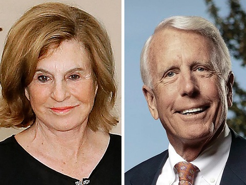 2 tỉ phú Mỹ quyết định tài trợ cho ông Trump sau 'Siêu thứ ba'- Ảnh 1. Cặp đôi Liz Uihlein và Dick Uihlein, những người sáng lập Công ty Uline - Ảnh: Jsonline.com/Getty Images