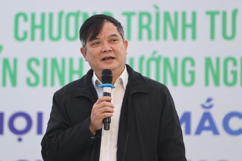 Hơn 6.000 học sinh Hải Dương dự tư vấn tuyển sinh- Ảnh 4. TS Nguyễn Mạnh Hùng - Vụ Giáo dục Đại học, Bộ GD-ĐT - Ảnh: NGUYỄN KHÁNH