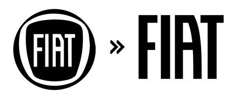Hàng chục hãng xe đổi logo, đơn giản hóa về dạng 2D- Ảnh 3. Fiat (2020): Vào năm 2020, Fiat bỏ lại phần viền logo và phóng to dòng chữ tên thương hiệu bên trong để tạo thành logo mới dễ nhận diện từ xa hơn - Ảnh: Motor1