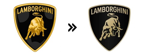 Hàng chục hãng xe đổi logo, đơn giản hóa về dạng 2D- Ảnh 8. Lamborghini (2024): Hãng xe mới nhất vừa thay đổi logo trong năm 2024. Tông màu logo mới ôn hòa hơn với các đường nét chiều sâu 3D ở cả khiên ngoài lẫn biểu tượng bò bên trong đã bị loại bỏ hoàn toàn - Ảnh: Motor1