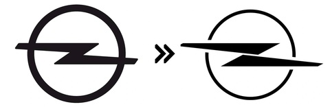 Hàng chục hãng xe đổi logo, đơn giản hóa về dạng 2D- Ảnh 10. Opel (2023): Biểu tượng tia sét của Opel được làm lại khá đáng kể, với 2 nửa tia sét giờ tách biệt với nhau và cũng tách nốt khỏi viền tròn bên ngoài - Ảnh: Motor1