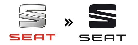 Hàng chục hãng xe đổi logo, đơn giản hóa về dạng 2D- Ảnh 12. Seat (2017): Logo Seat được “tiêu chuẩn hóa” vào năm 2017 với 2 cách đổi logo thường gặp nhất: Đơn giản hóa giao diện 3D về 2D và đổi màu về đen - trắng - Ảnh: Motor1
