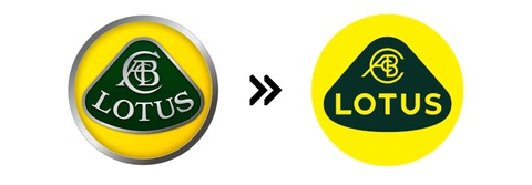Hàng chục hãng xe đổi logo, đơn giản hóa về dạng 2D- Ảnh 25. Lotus (2019): Hãng xe sắp tham chiến Việt Nam này nay sử dụng logo dạng 2D không viền, thay vì 3D viền bạc như trong quá khứ. Dòng chữ Lotus tại trung tâm cũng đã được đổi phông - Ảnh: Motor1