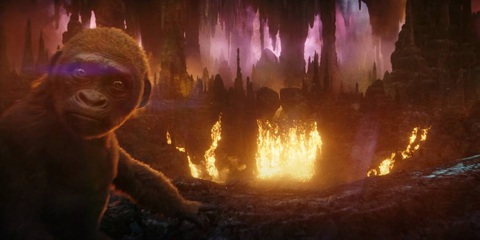 Khám phá bối cảnh khủng của bom tấn Godzilla x Kong: Đế chế mới- Ảnh 1. Một trong những bối cảnh Thế giới rỗng được xây dựng kỳ công trong Godzilla x Kong