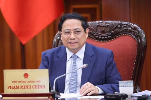 Nhiều tin vui cho đường dây 500kV mạch 3, Thủ tướng yêu cầu vận hành vào 30-6- Ảnh 1. Thủ tướng Phạm Minh Chính chủ trì cuộc họp - Ảnh: VGP