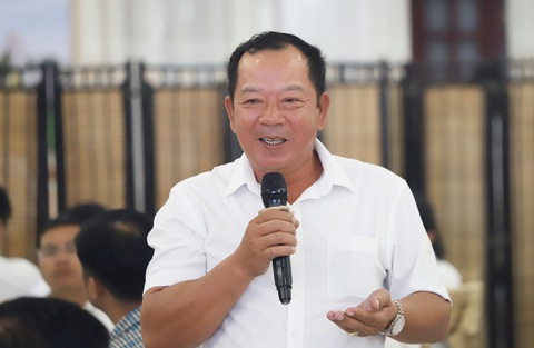 Doanh nghiệp xây dựng sai phép ở Bạc Liêu xin đóng phạt... 'trả góp'- Ảnh 1. Ông Ngô Xuân Pha phát biểu tại buổi gặp gỡ giữa lãnh đạo tỉnh Bạc Liêu và doanh nghiệp sáng 1-4 - Ảnh: CHÍ QUỐC
