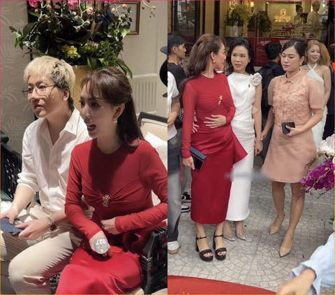Thu Trang thổ lộ 'có tin vui' với Tiến Luật vào đúng Cá tháng tư- Ảnh 3. Bà xã Tiến Luật khéo che vòng 2 khi xuất hiện tại sự kiện mới đây