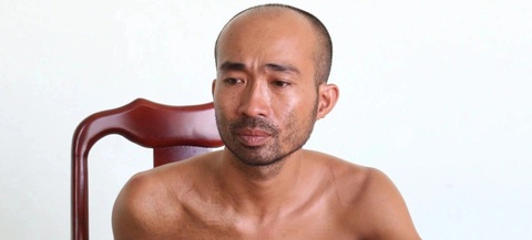 Nghi phạm Hải tại cơ quan công an - Ảnh: C.A. Nghi phạm Hải tại cơ quan công an - Ảnh: C.A