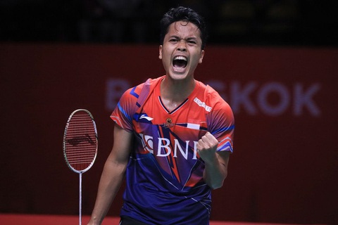 Giải cầu lông vô địch châu Á 2024: Đông Nam Á mạnh ở đơn nam- Ảnh 1. Anthony Ginting (Indonesia) - Ảnh: Antara