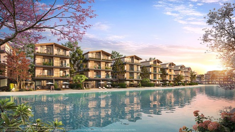 Môi trường sống trong lành hiếm có bao bọc bởi những con sông dành cho cư dân The Miyabi. Ảnh: Đ.H Môi trường sống trong lành hiếm có bao bọc bởi những con sông dành cho cư dân The Miyabi - Ảnh: Đ.H.
