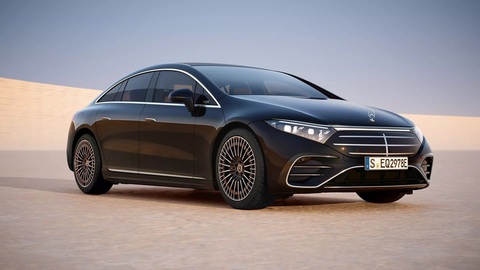 Mercedes-Benz EQS 2025 ra mắt: Tăng tầm vận hành, đổi nhẹ thiết kế- Ảnh 1. Mercedes-Benz EQS trở lại với bộ mặt mới gây tranh cãi - Ảnh: Mercedes-Benz