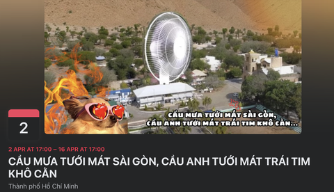 'Giang cư mận' cười ngả nghiêng với sự kiện vô tri trên Facebook- Ảnh 1. Sự kiện càng vô tri càng thu hút lượng tương tác lớn từ cư dân mạng (Ảnh chụp màn hình)