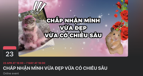 'Giang cư mận' cười ngả nghiêng với sự kiện vô tri trên Facebook- Ảnh 2. Hình ảnh ngô nghê, câu chữ hài hước... là những thứ thu hút người tham gia vào các sự kiện vô tri. (Ảnh chụp màn hình)