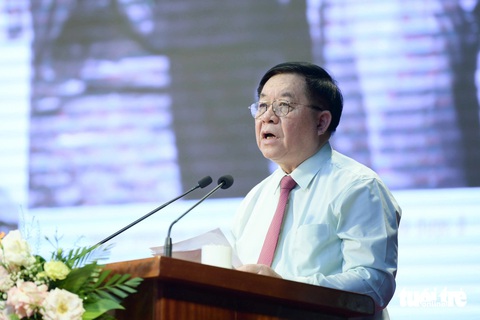 Quyết chiến, quyết thắng trên mảnh đất Điện Biên anh hùng- Ảnh 3. Trưởng Ban Tuyên giáo Trung ương Nguyễn Trọng Nghĩa - Ảnh: NAM TRẦN