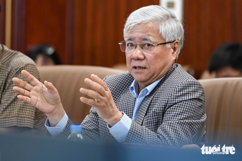 Trung ương Mặt trận Tổ quốc Việt Nam muốn Bộ Công an hỗ trợ mục tiêu chuyển đổi số- Ảnh 2. Ông Đỗ Văn Chiến, chủ tịch Ủy ban Trung ương MTTQ Việt Nam - Ảnh: HỒNG QUANG