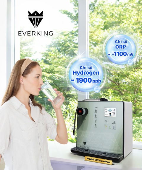 Máy lọc nước ion kiềm EVERKING EKDeluxePlus tích hợp nước nóng tùy chọn nhiệt độ- Ảnh 3. Máy lọc nước ion kiềm EVERKING EKDeluxePlus tích hợp nước nóng tùy chọn nhiệt độ- Ảnh 3.