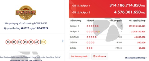 Hai khách hàng trúng Vietlott cùng chia đôi 314 tỉ đồng- Ảnh 1. Hai khách hàng trúng Vietlott cùng chia đôi 314 tỉ đồng - Ảnh: L.THANH