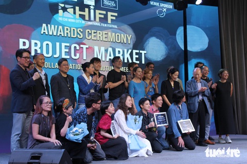 Một thế hệ nhà làm phim trẻ sẽ bước ra từ HIFF- Ảnh 1. Chợ dự án HIFF 2024 đã thành công tốt đẹp, với hy vọng sẽ tiếp nối tinh thần và thành công của Gặp gỡ mùa thu - Ảnh: Tô Cường