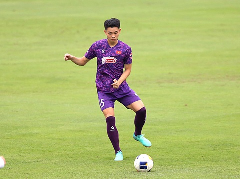 Tuyển U23 Việt Nam thu hoạch lớn- Ảnh 2. Đình Bắc là trụ cột của U23 Việt Nam - Ảnh: HOÀNG TÙNG