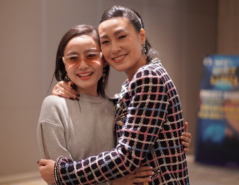 Đạo diễn Kathy Uyên tham gia chấm buổi thuyết trình dự án hôm 11-4 tại HIFF - Ảnh: BTC Đạo diễn Kathy Uyên tham gia chấm buổi thuyết trình dự án hôm 11-4 tại HIFF - Ảnh: BTC