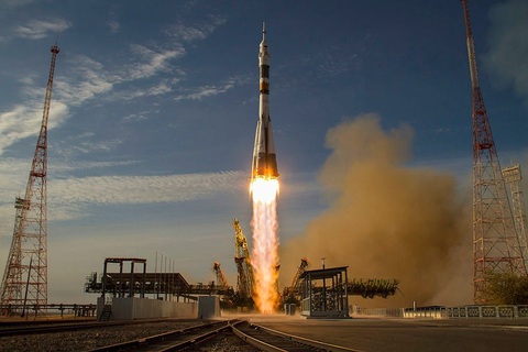 Một tên lửa Soyuz do Nga sản xuất khởi hành vào vũ trụ - Ảnh: GETTY IMAGES Một tên lửa Soyuz do Nga sản xuất khởi hành vào vũ trụ - Ảnh: GETTY IMAGES